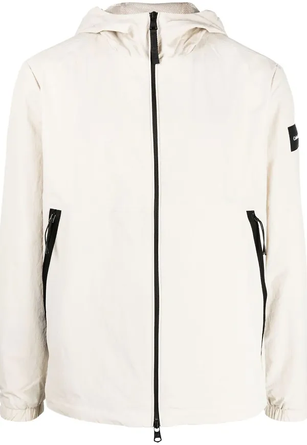 Calvin Klein regnjacka med huva - Neutral