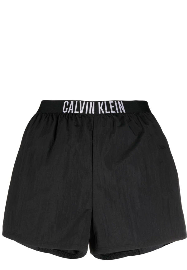 Calvin Klein shorts med logotyp - Svart