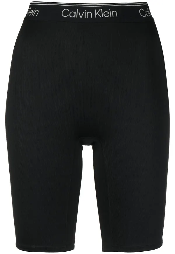 Calvin Klein shorts med logotypband - Svart