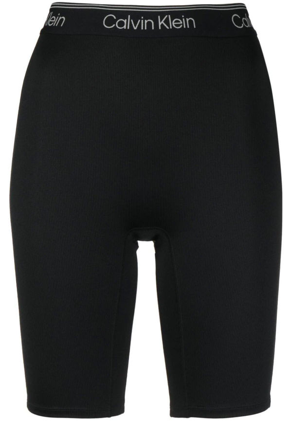 Calvin Klein shorts med logotypband - Svart