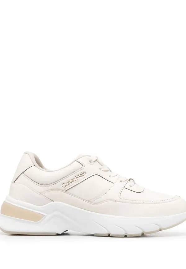 Calvin Klein sneakers med broderad logotyp - Neutral