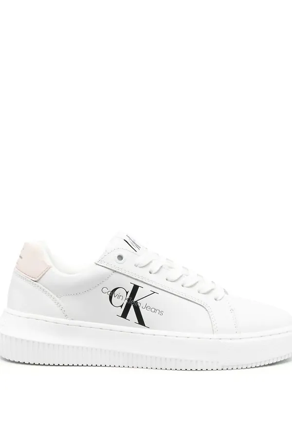 Calvin Klein sneakers med logotyp - Vit