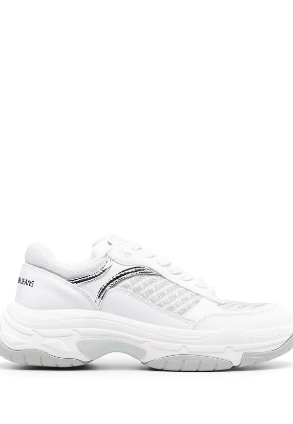 Calvin Klein sneakers med panel - Vit