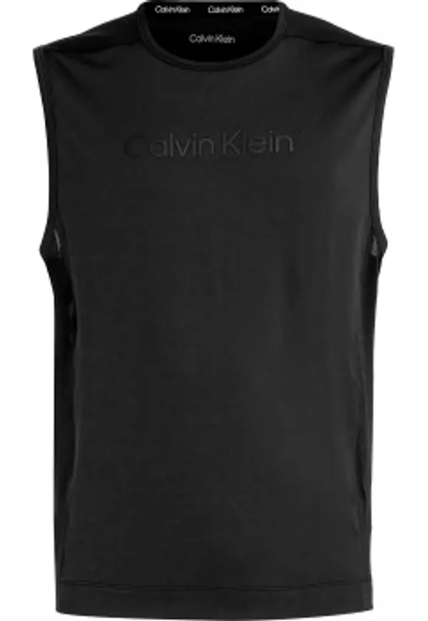 Calvin Klein Sport Logo Tank Top Svart polyester Large Herr