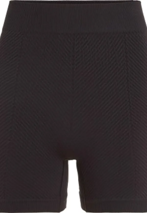 Calvin Klein Sport Seamless Knite Gym Shorts Svart polyamid Small Dam