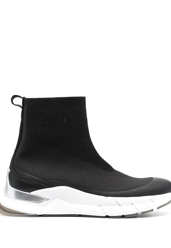 Calvin Klein stickade strumpsneakers - Svart