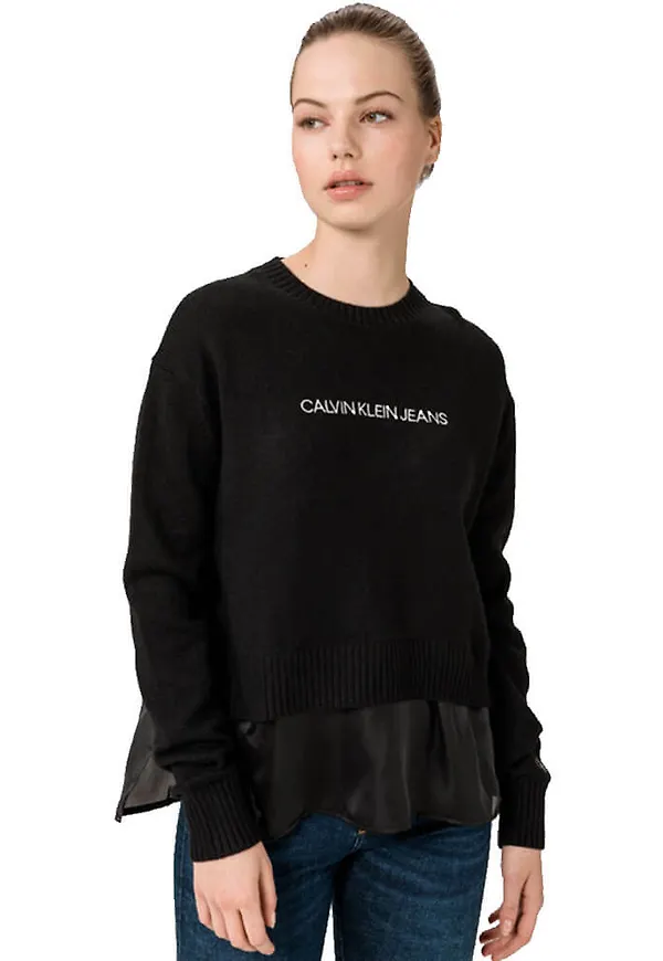 Calvin Klein sweatshirt J20J214983 Svart, Dam
