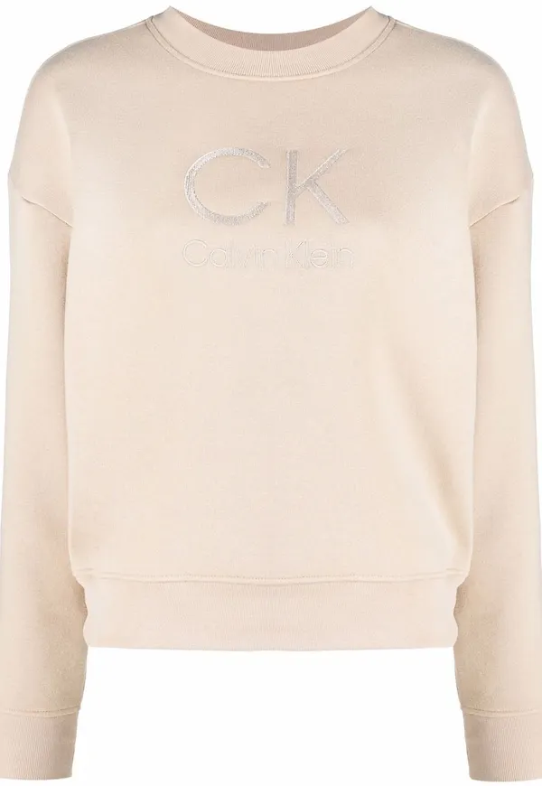 Calvin Klein sweatshirt med logotyp - Neutral