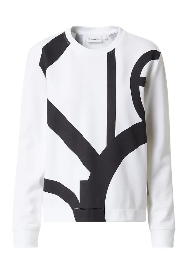 Calvin Klein Sweatshirt svart / vit