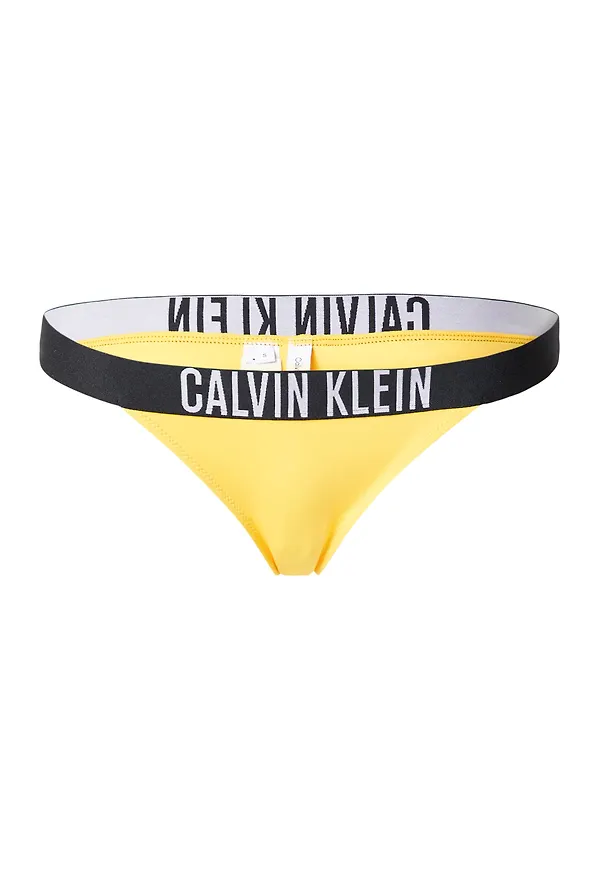 Calvin Klein Swimwear Bikiniunderdel gul / svart / vit