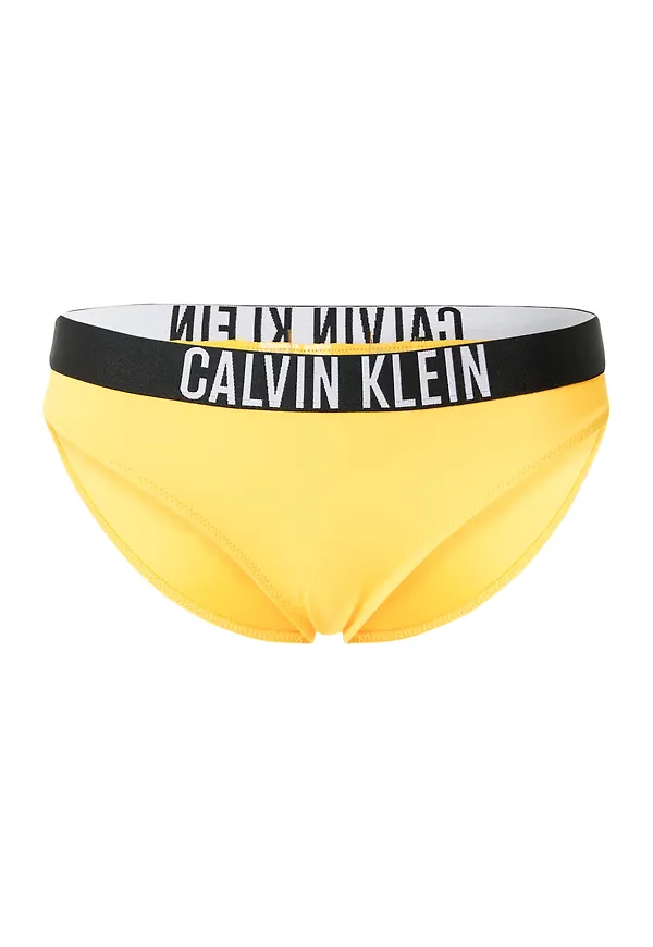 Calvin Klein Swimwear Bikiniunderdel gul / svart / vit