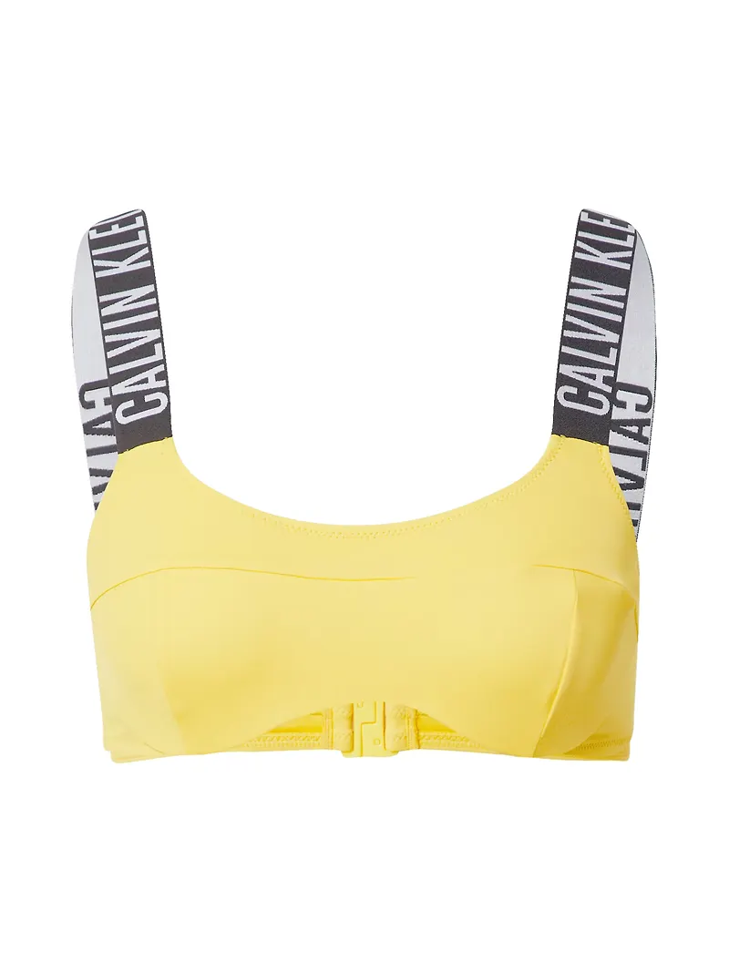 Calvin Klein Swimwear Bikiniöverdel gul / svart / vit