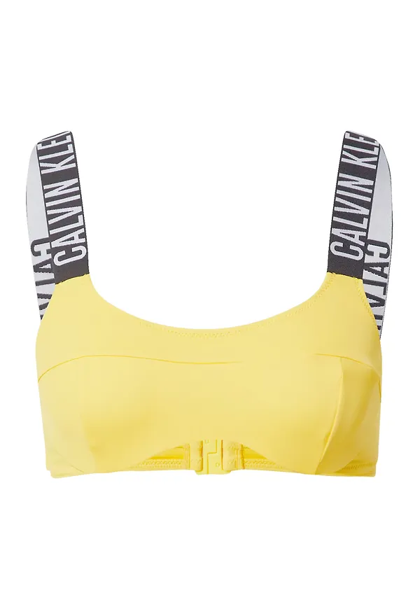Calvin Klein Swimwear Bikiniöverdel gul / svart / vit