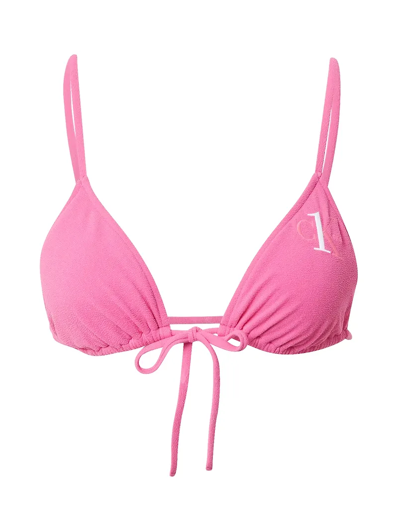 Calvin Klein Swimwear Bikiniöverdel ljusrosa / vit