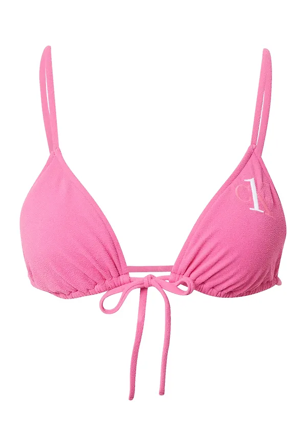 Calvin Klein Swimwear Bikiniöverdel ljusrosa / vit
