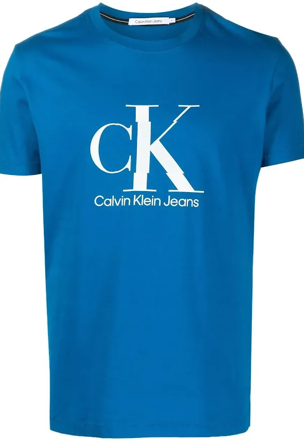Calvin Klein t-shirt med logotyp - Blå
