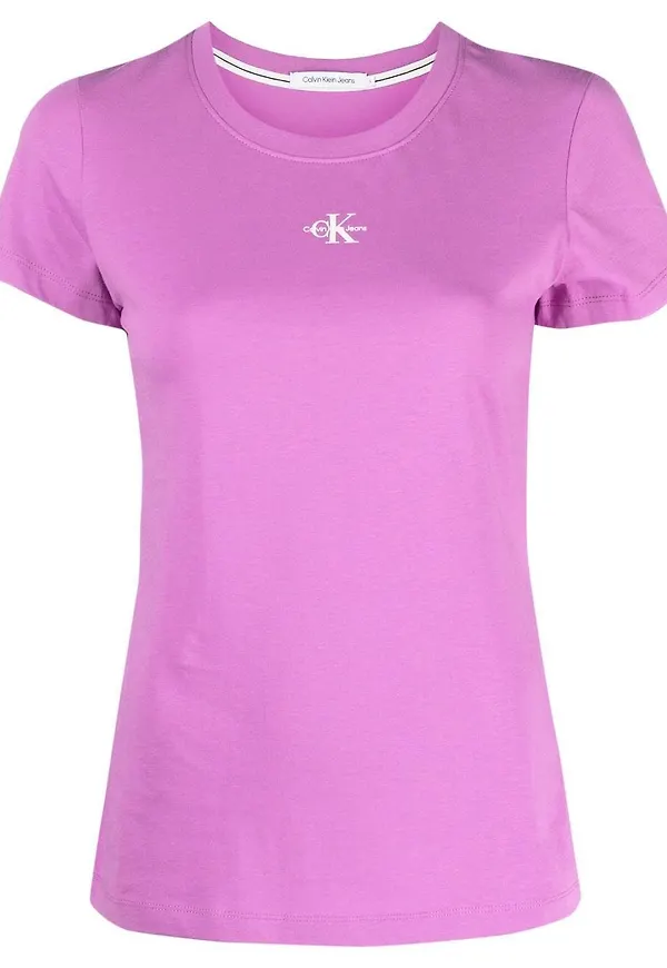 Calvin Klein t-shirt med logotyp - Lila