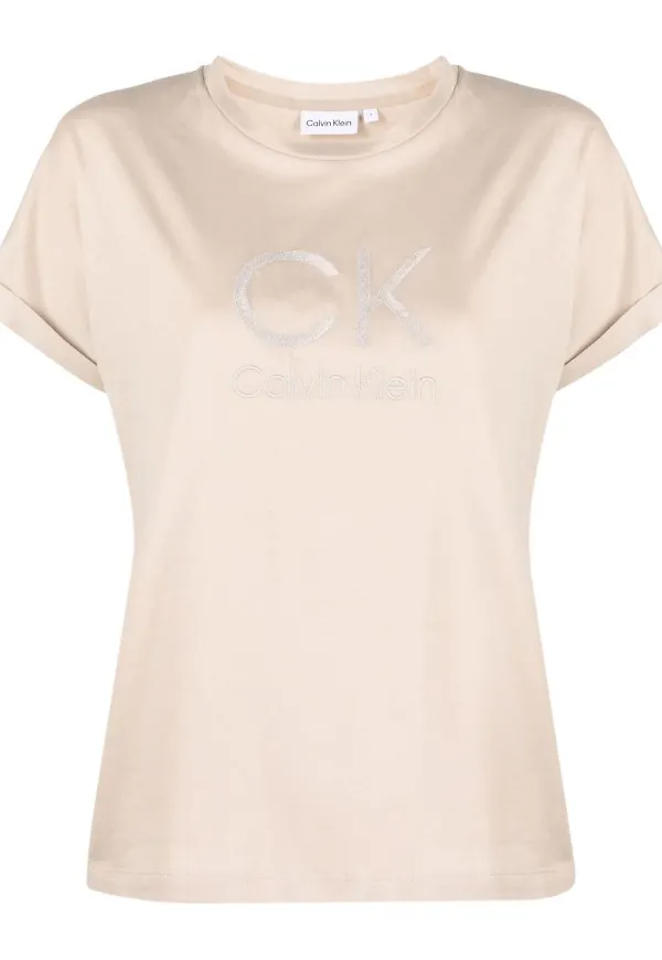 Calvin Klein t-shirt med logotyp - Neutral