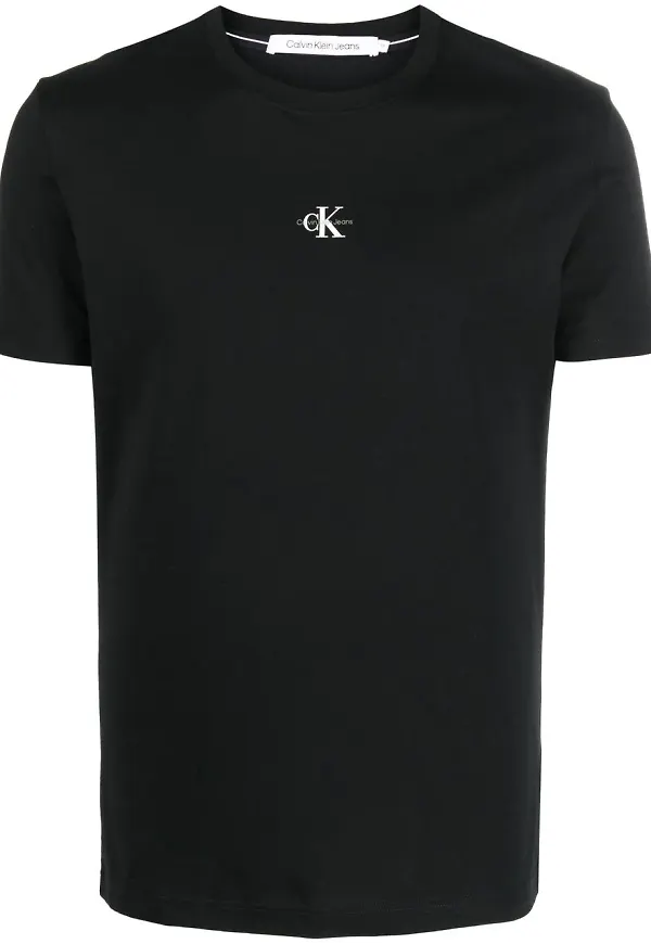 Calvin Klein t-shirt med logotyp - Svart