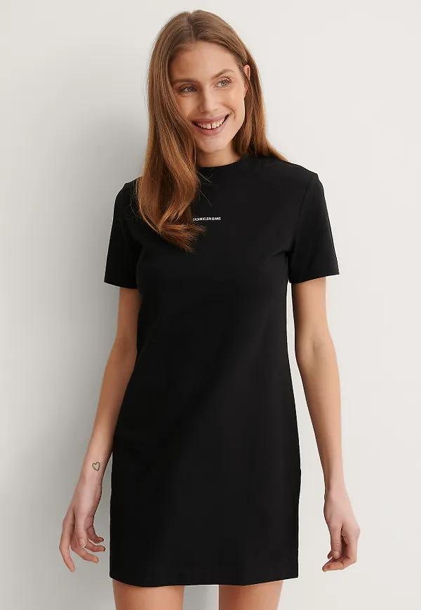 Calvin Klein T-Shirtklänning - Black