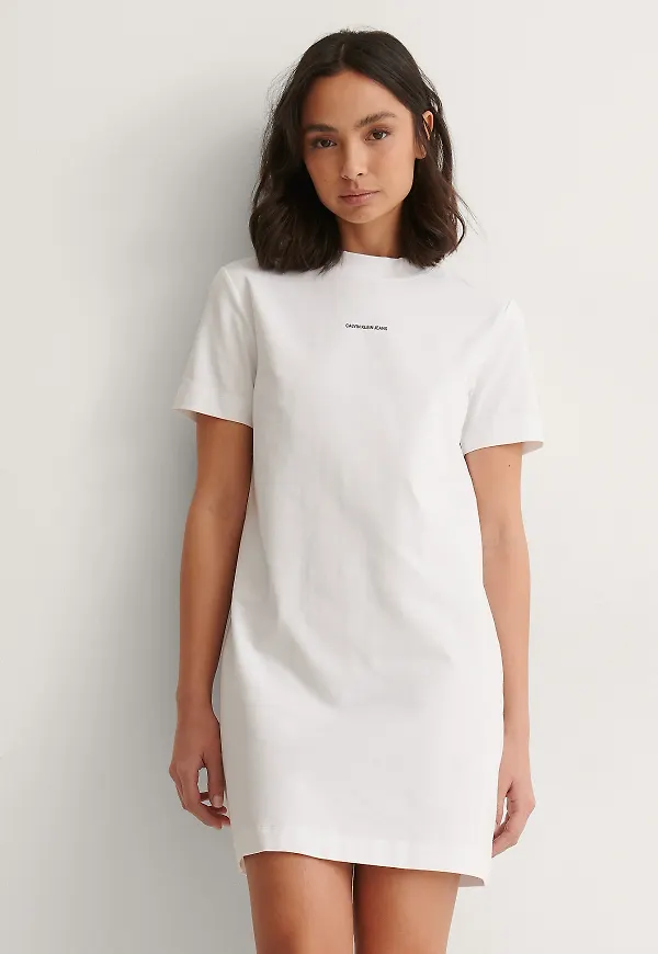 Calvin Klein T-Shirtklänning - White