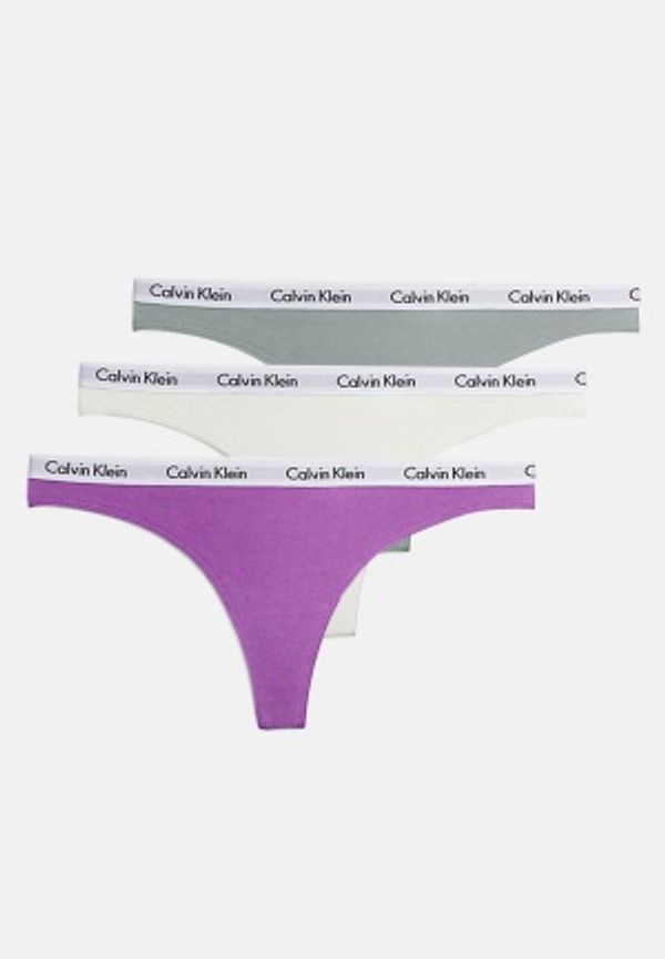 Calvin Klein Thong 3-pack CFU Silver/Vanilla/I XS