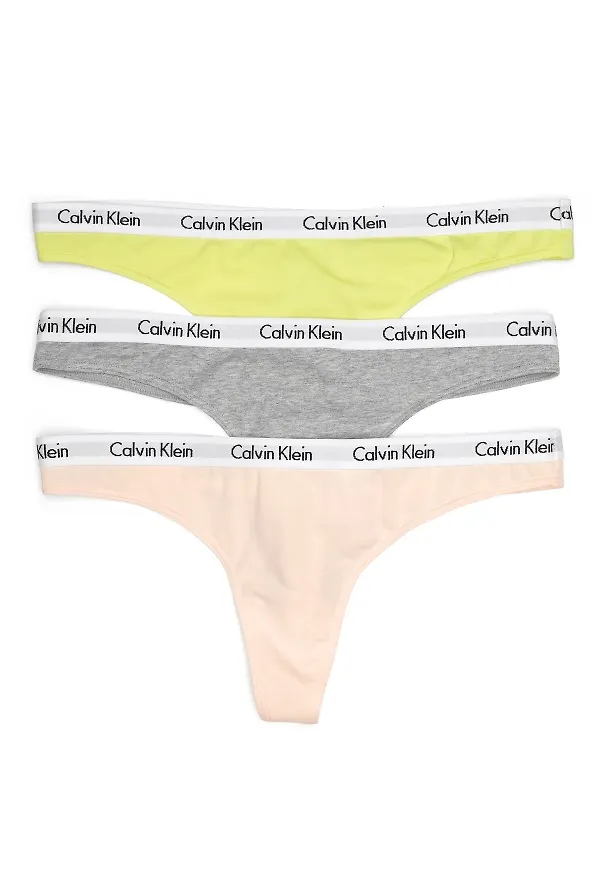 Calvin Klein Thong 3PK 13X Multi S