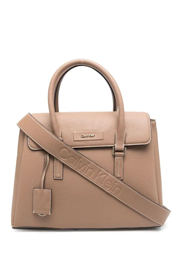 Calvin Klein totebag med viklock - Neutral