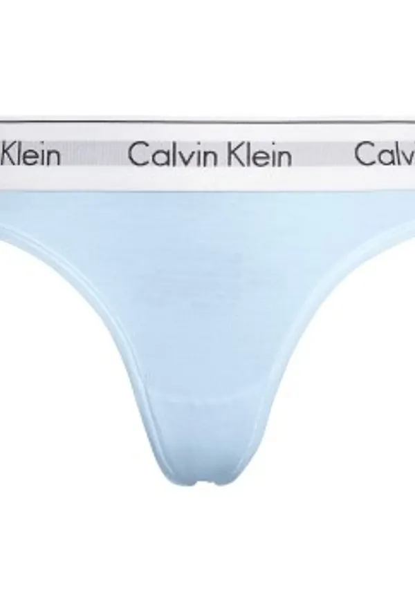Calvin Klein Trosor 2P Modern Cotton Thong Ljusblå Large Dam
