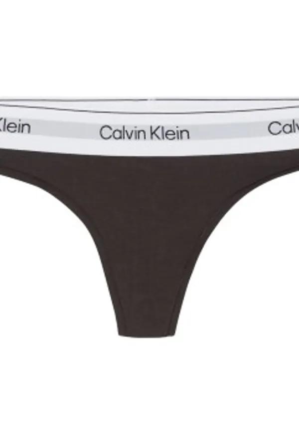 Calvin Klein Trosor 3P Modern Cotton Naturals Thong Brun Large Dam