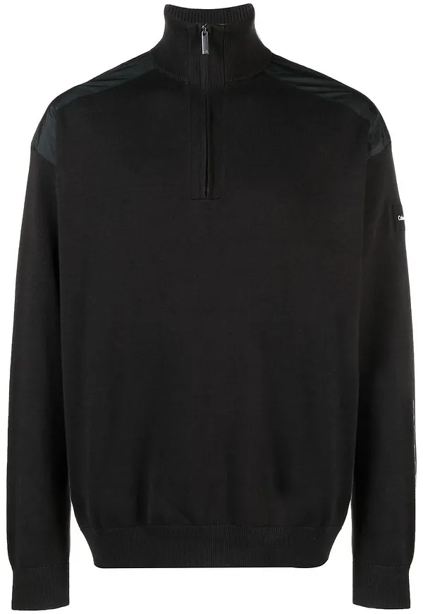 Calvin Klein tröja med dragkedja - Svart