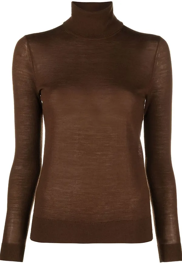 Calvin Klein tröja med rullkrage - Brun