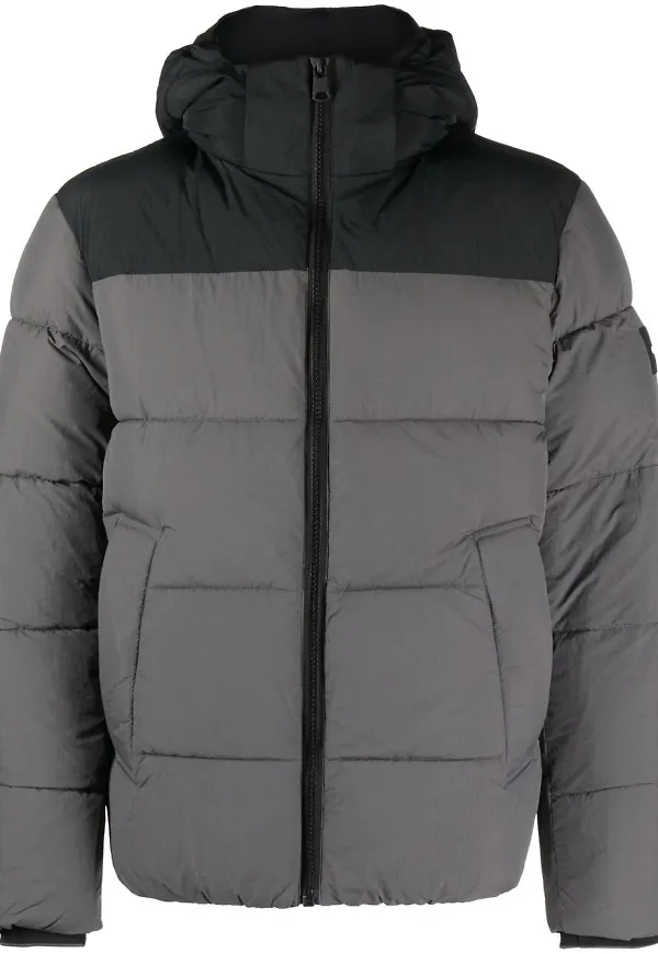 Calvin Klein two-tone puffer jacket - Grå