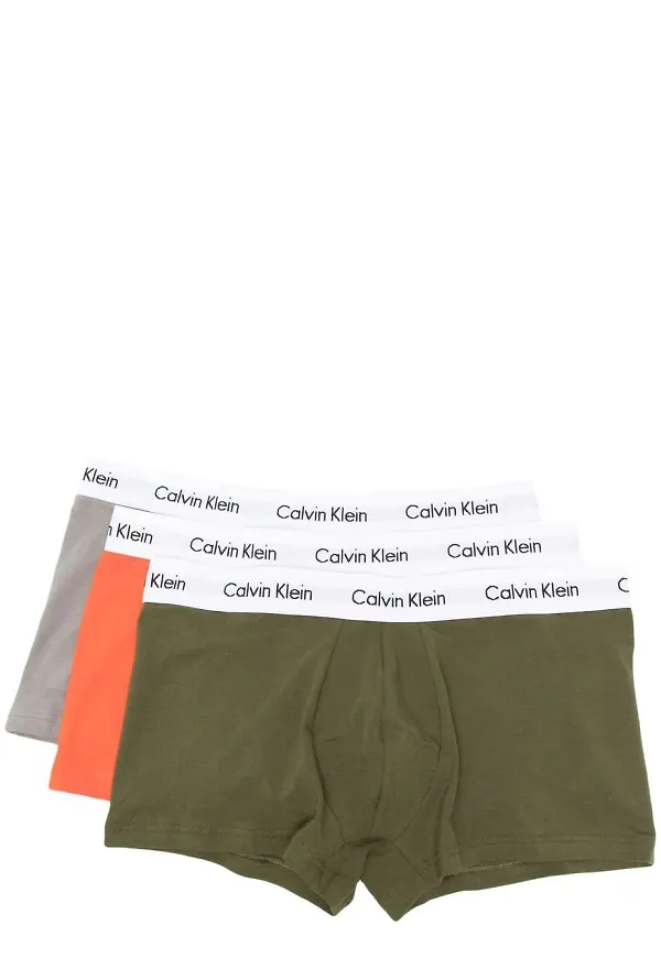 Calvin Klein Underwear 3-pack boxershorts med logotypband - Grön