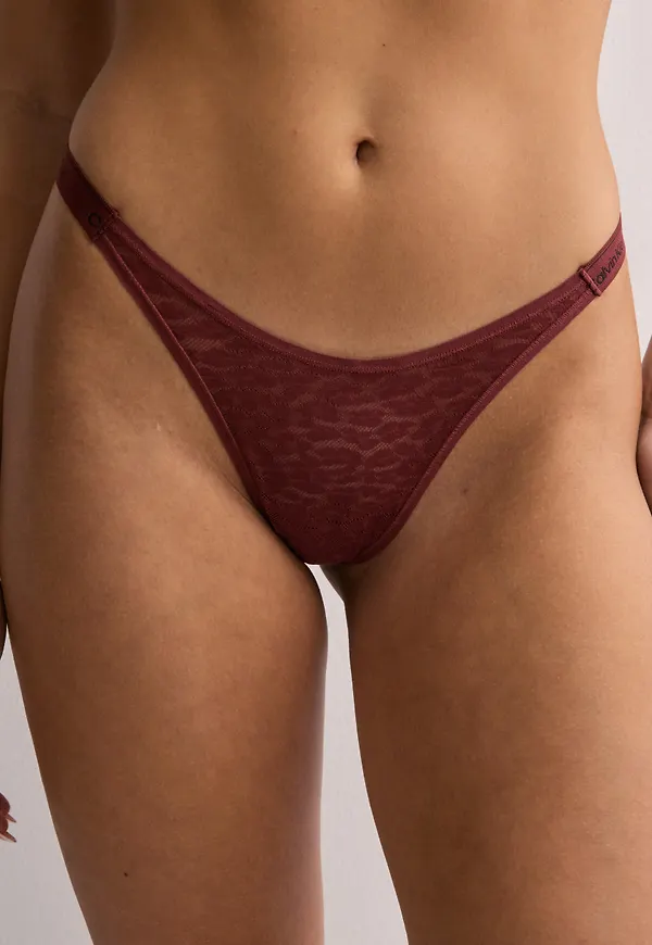 Calvin Klein Underwear - Röd - Dipped String Thong