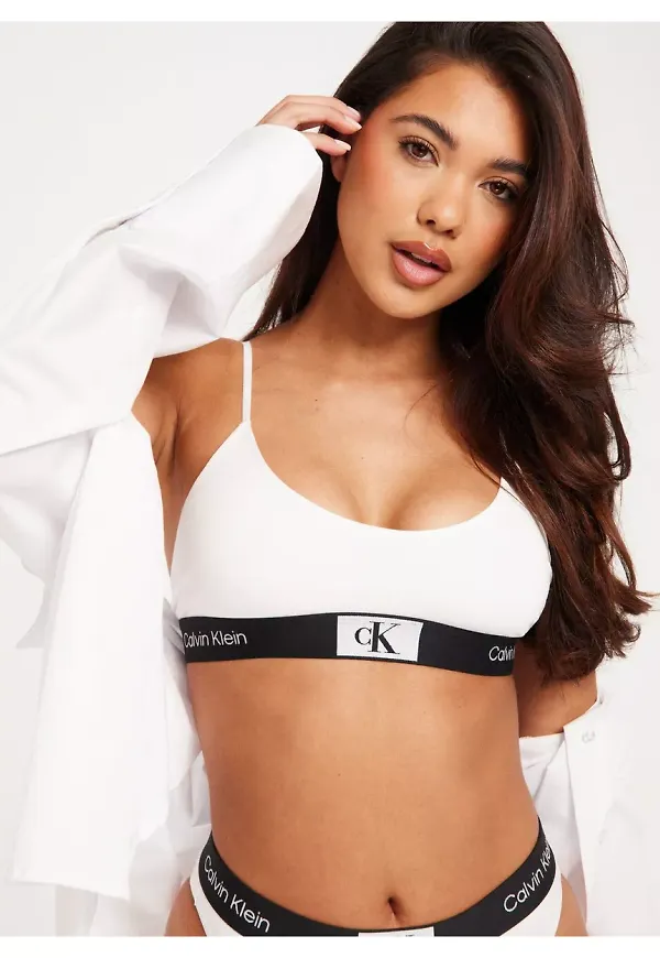 Calvin Klein Underwear Unlined Bralette Bralette White