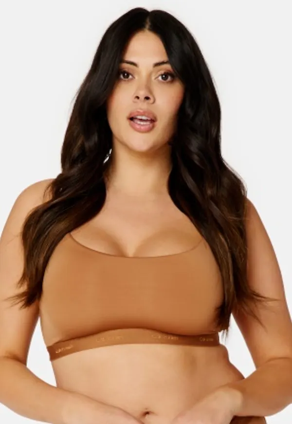 Calvin Klein Unlined Bralette BO8 Sandalwood XL