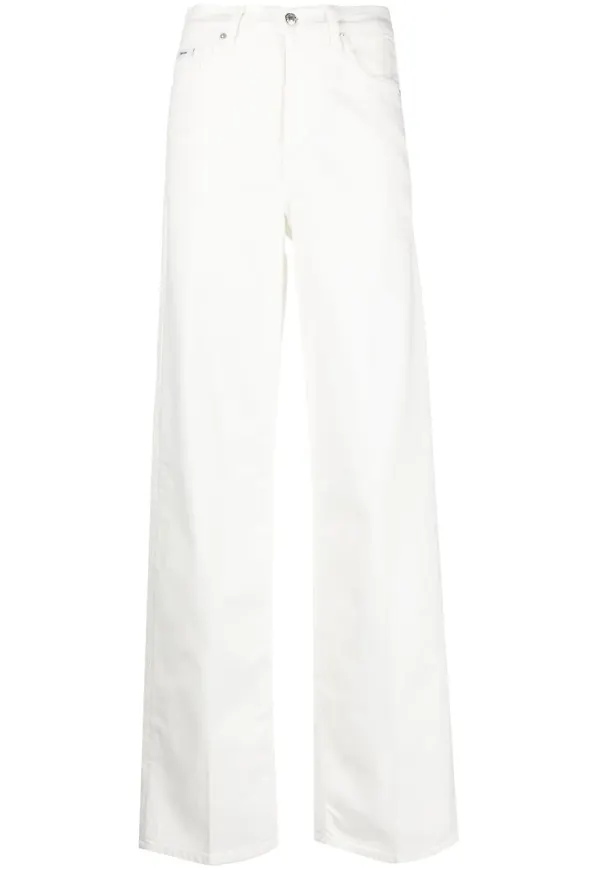 Calvin Klein wide leg-jeans - Vit