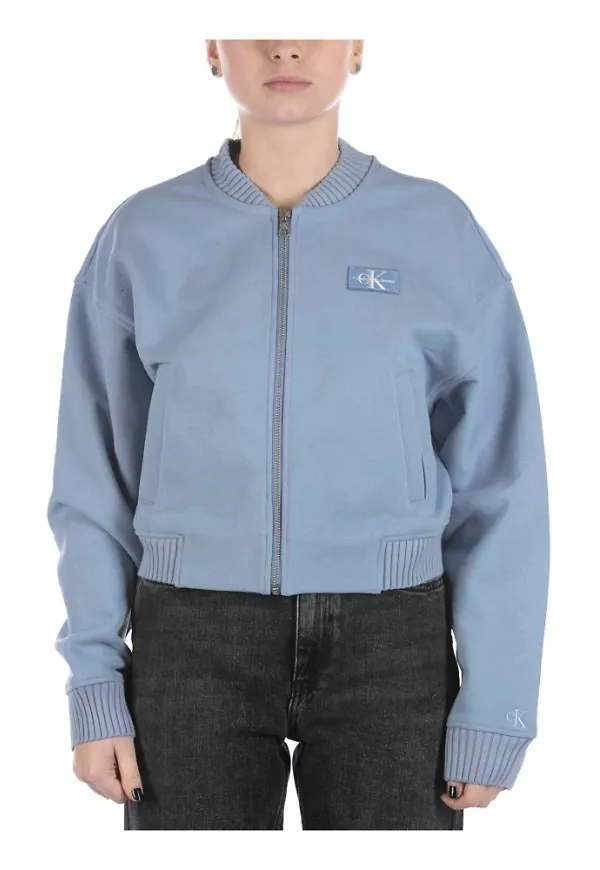 Calvin Klein Zip-throughs Blå, Dam