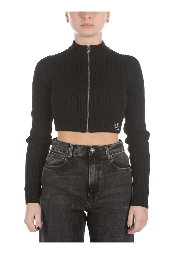 Calvin Klein Zip-throughs Svart, Dam