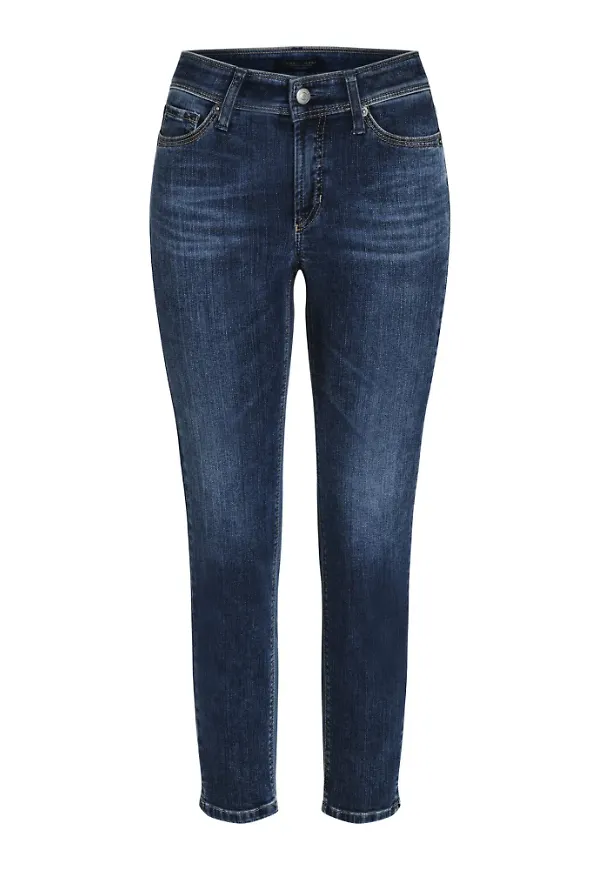 Cambio Slim-fit Jeans Blå, Dam