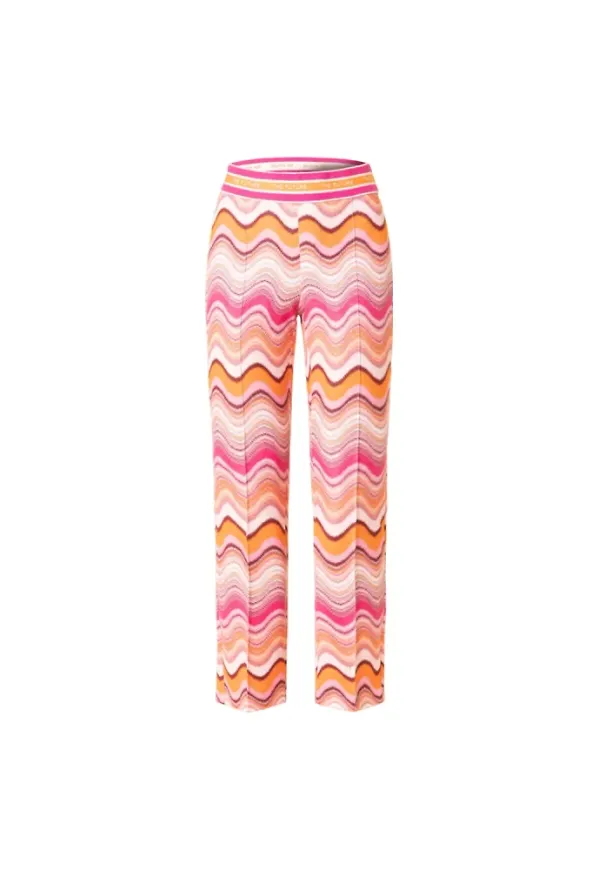Cambio Slim-fit Trousers Rosa, Dam