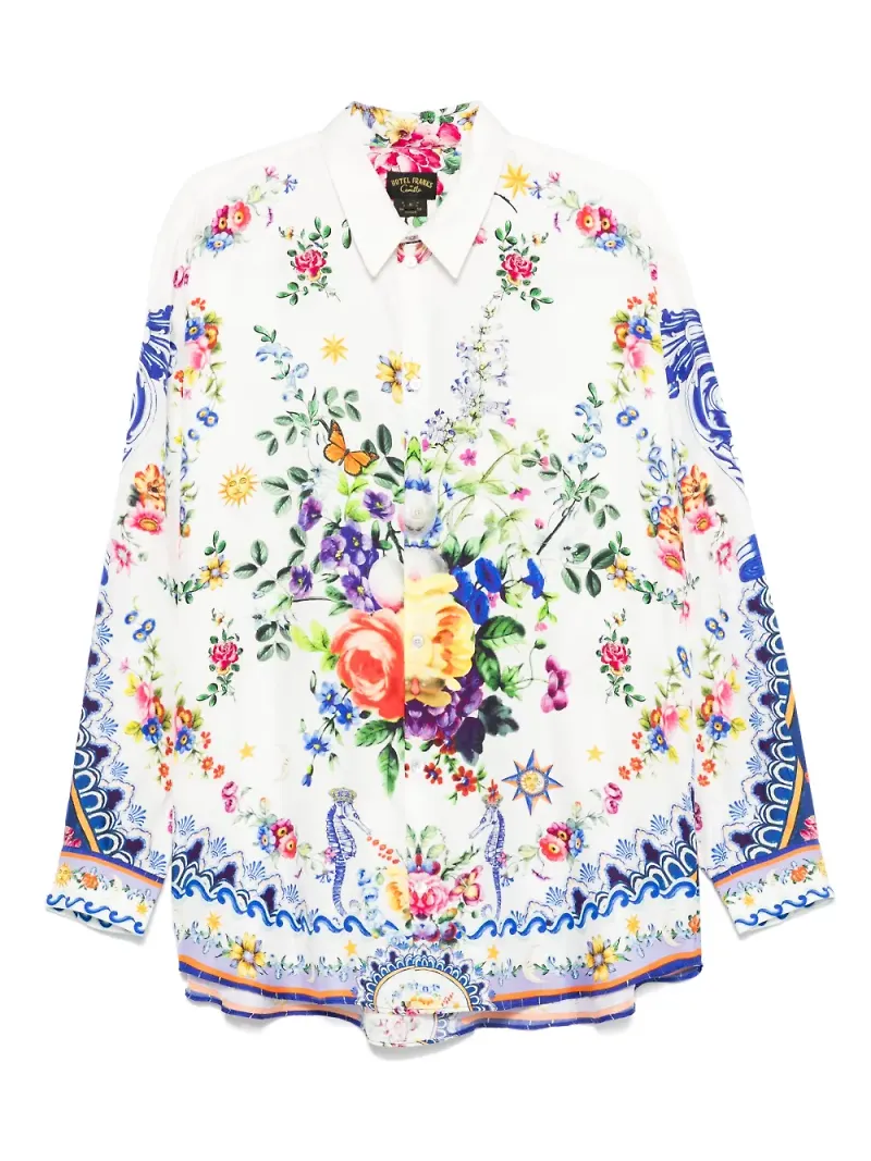 Camilla skjorta i oversize-modell - Vit