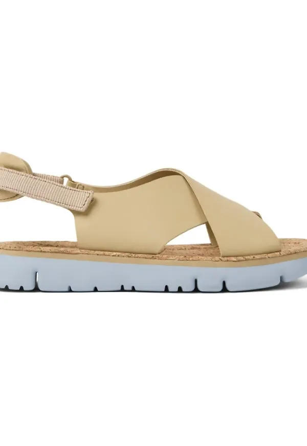 Camper Platta sandaler Beige, Dam