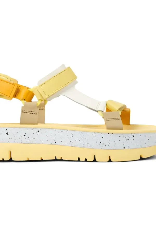 Camper Platta sandaler Gul, Dam