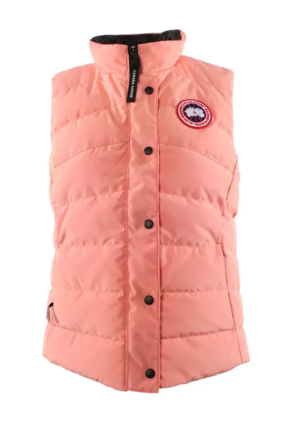 Canada Goose, Jacka, Dam, XS, Bomull, Korall Bodywarmer för Kvinnor