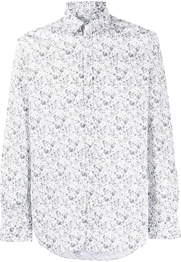 Canali blommig skjorta - Vit