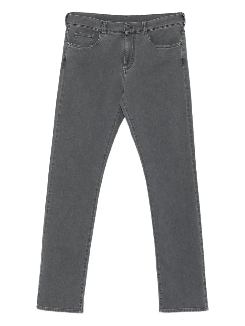Canali flared-jeans i bomullsblandning - Grå