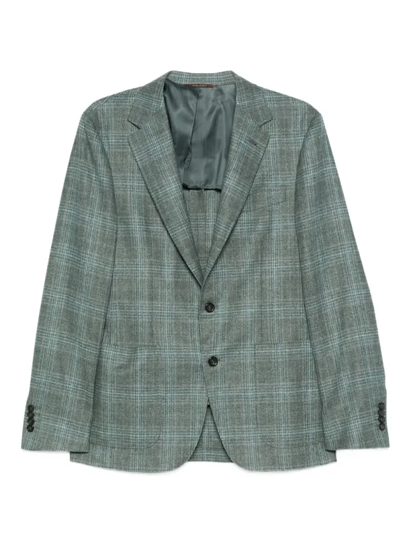 Canali rutig blazer - Blå