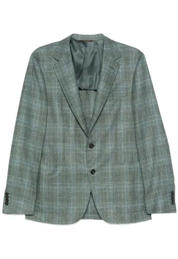 Canali rutig blazer - Blå
